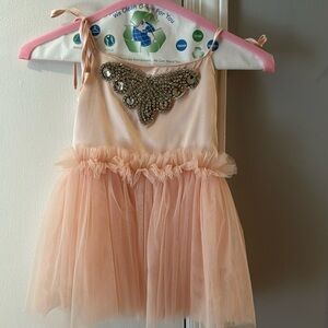 Toddler Girls Pink & Crystal Dress
